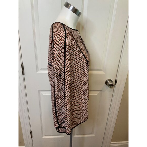 BCBG Max Azria Red Black White Megan Polka Dot Top, Size Small - Picture 2 of 5